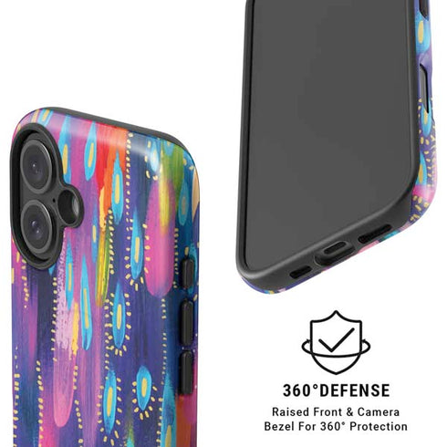 Kaleidoscope Brush Stroke by Etta Vee iPhone 16 Plus Magsafe Impact Case